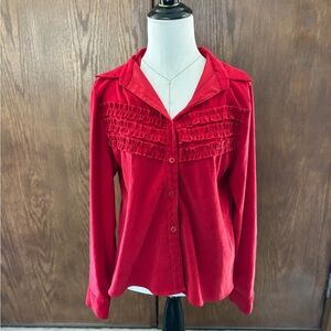 vintage 90s ruffle top